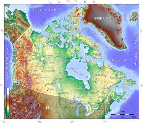 2021 canada topo mappa - &,