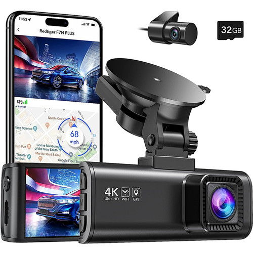 Redtiger dash camera - 4k,